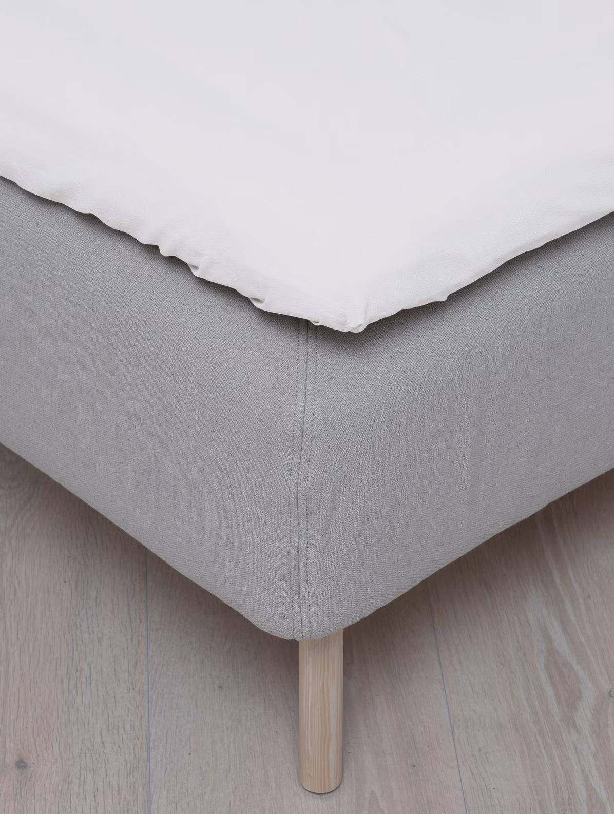 Jersey dra-på-lakan-vit