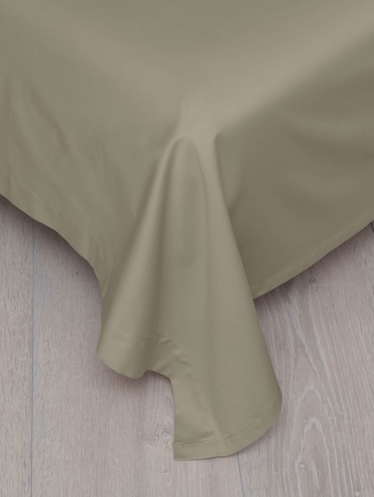 Elegance slätt lakan ljus grön