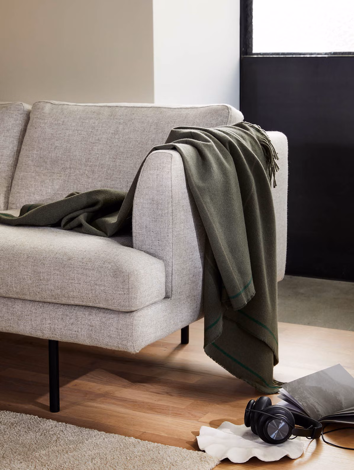 Monte Viso ullpläd grön