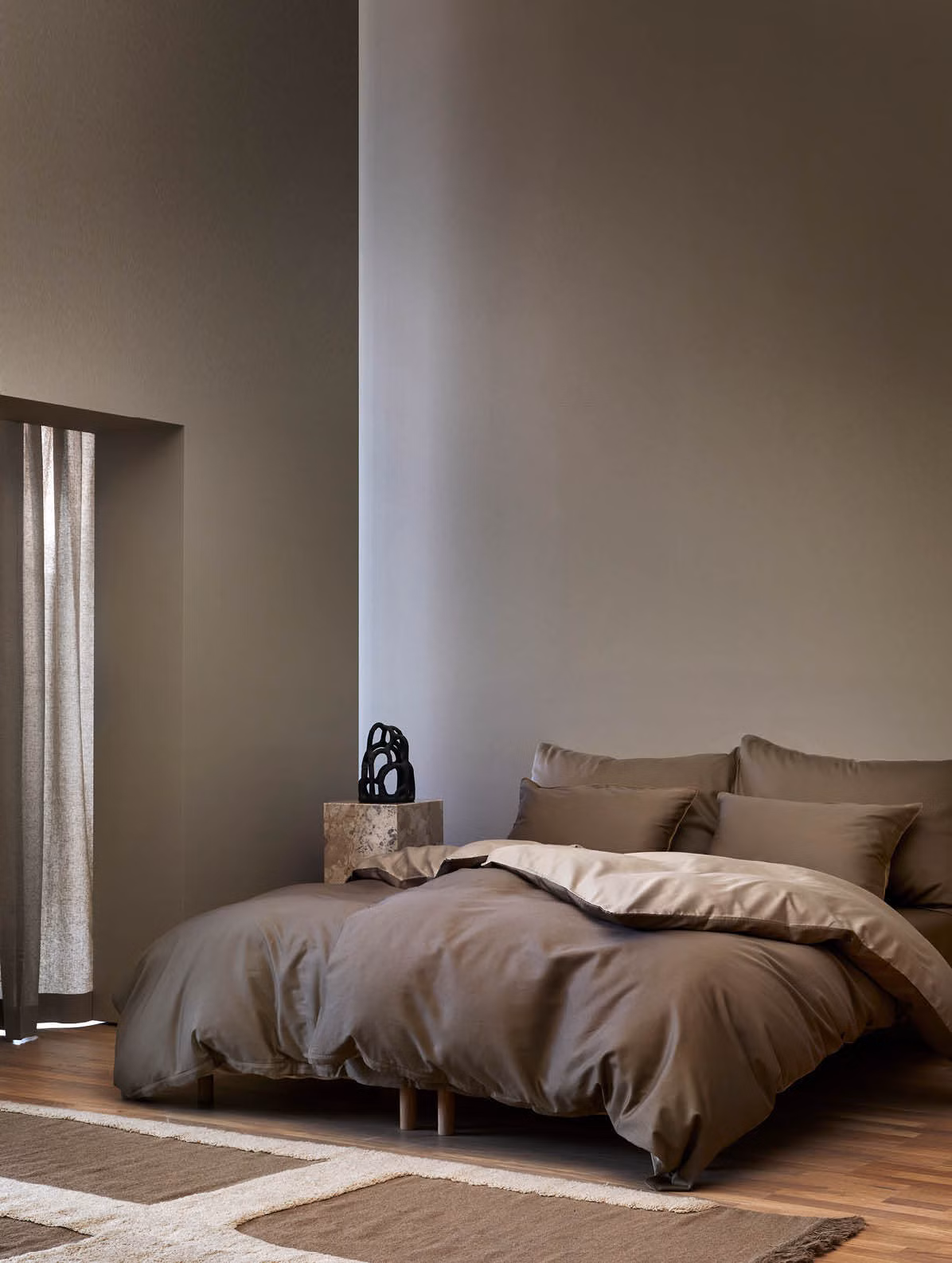 Oslo påslakanset mjuk brun