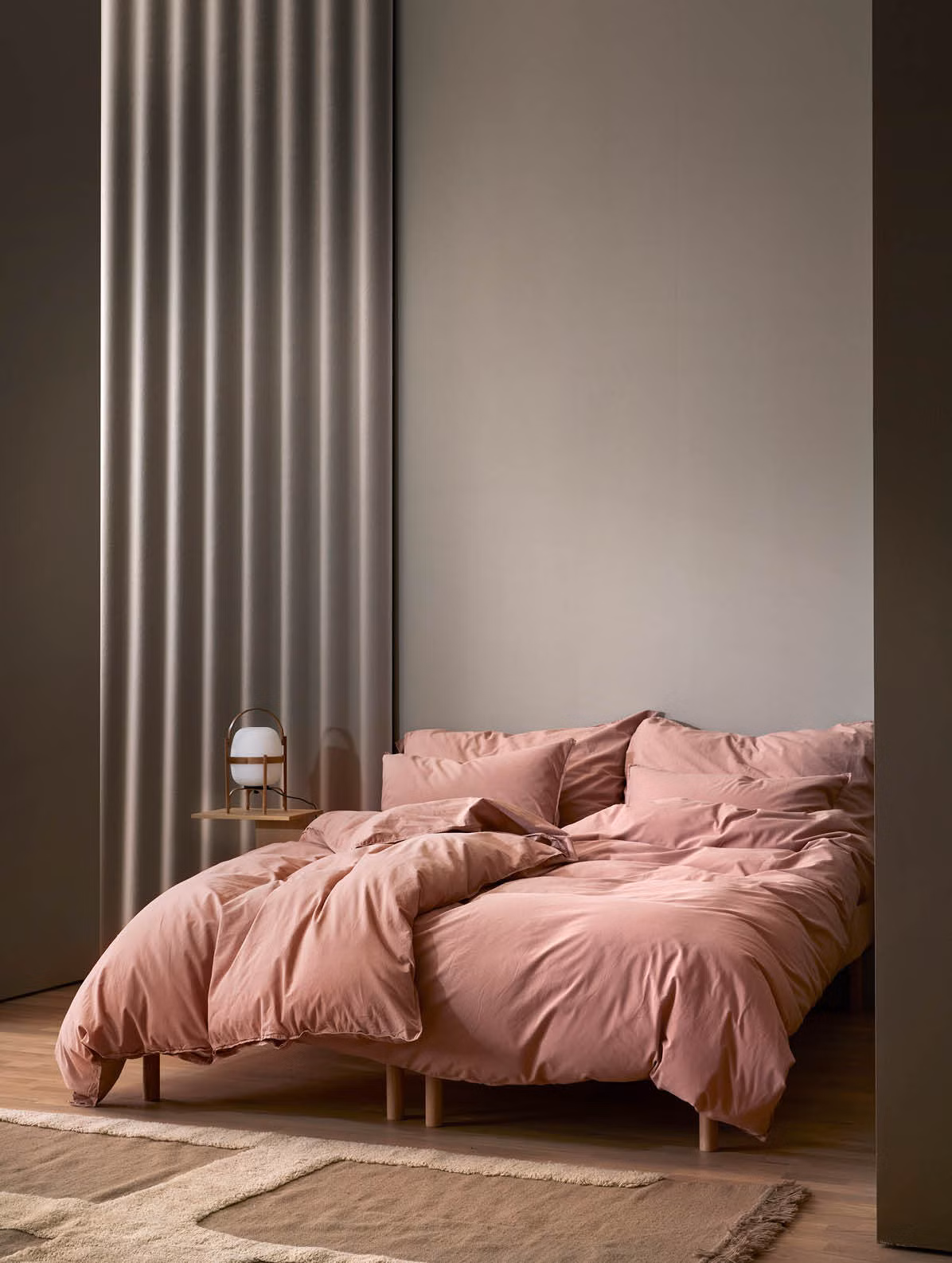 Frøya påslakanset varm rosa