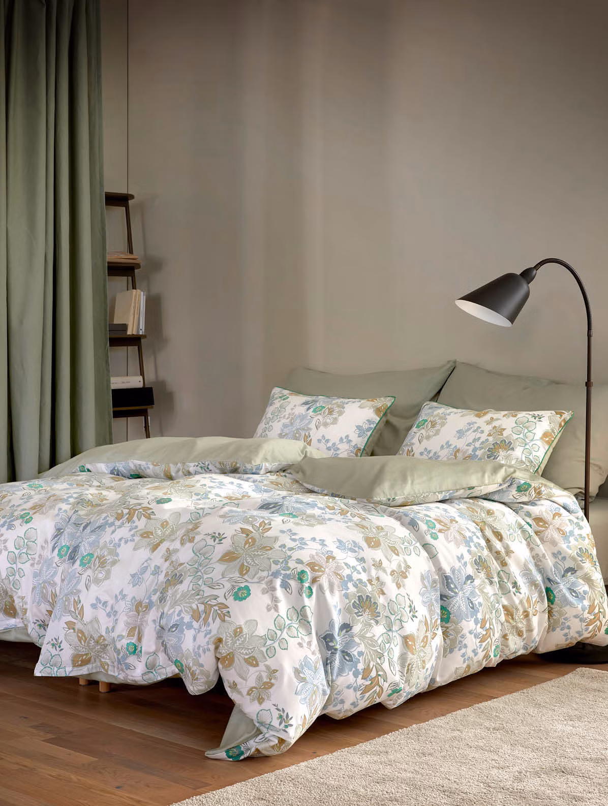 Cassandra påslakanset ljus grön