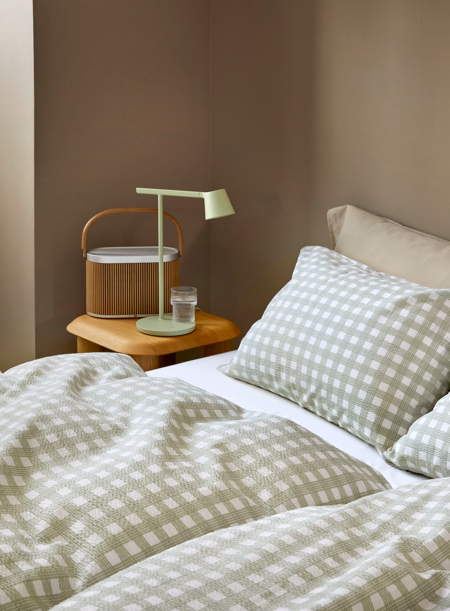 Birk påslakanset tegrön