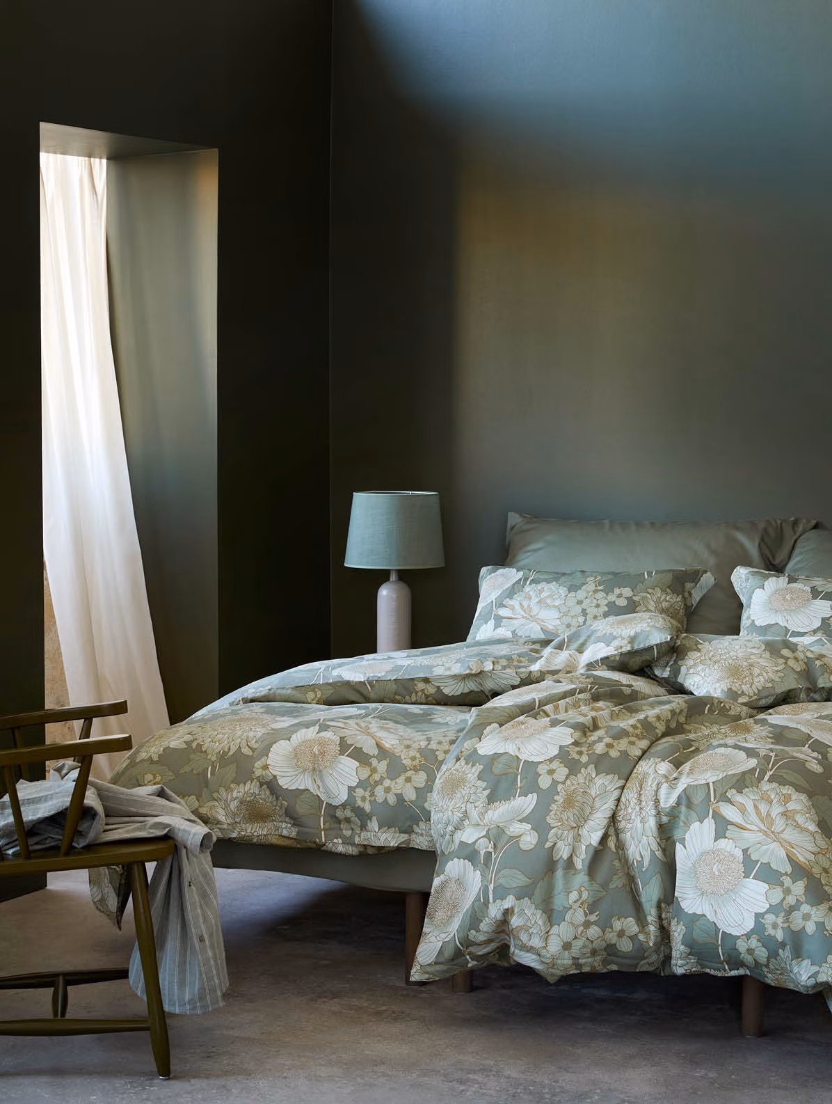 Isabell påslakanet dämpad grön