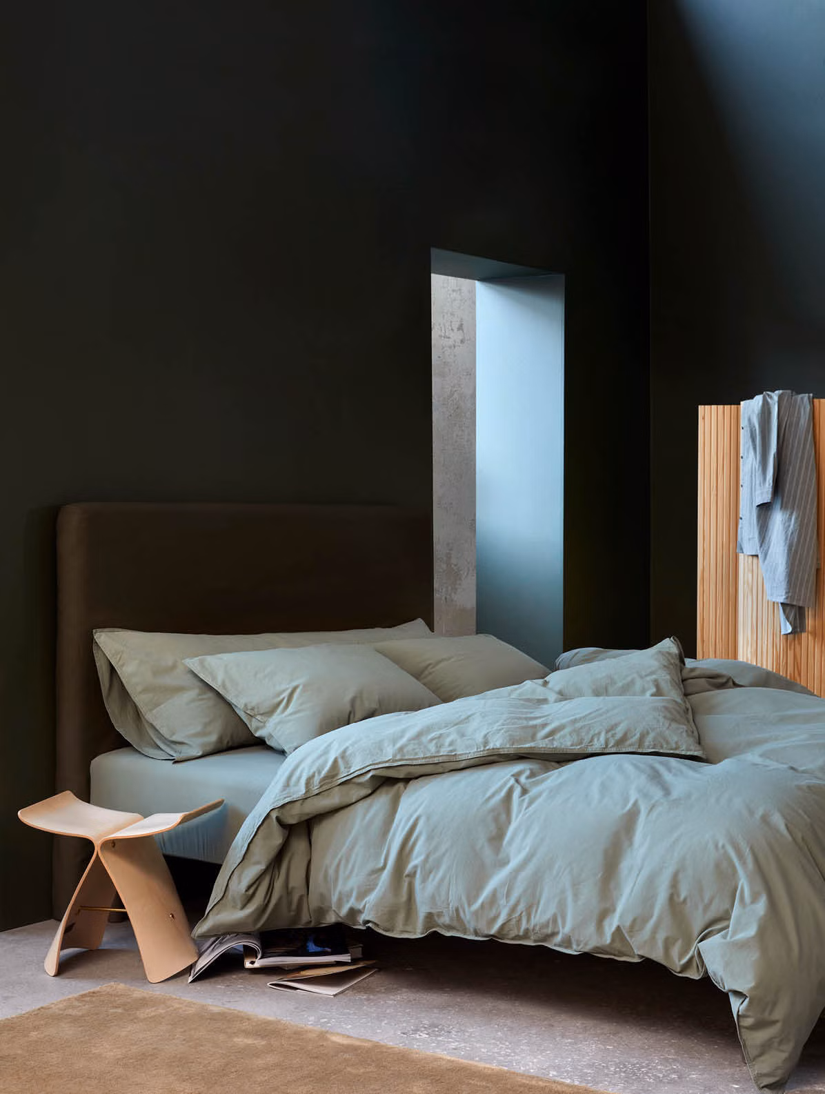 Frøya påslakanset dämpad grön