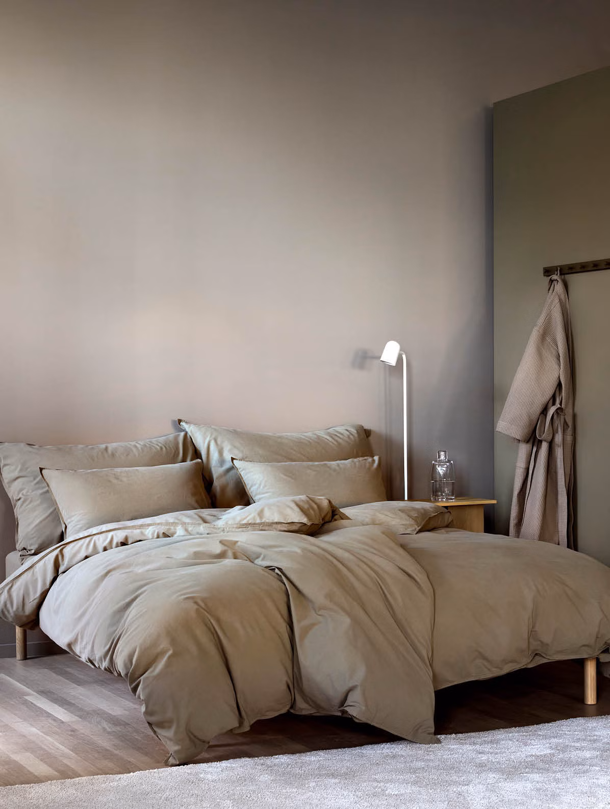 Frøya påslakanset olivengrön