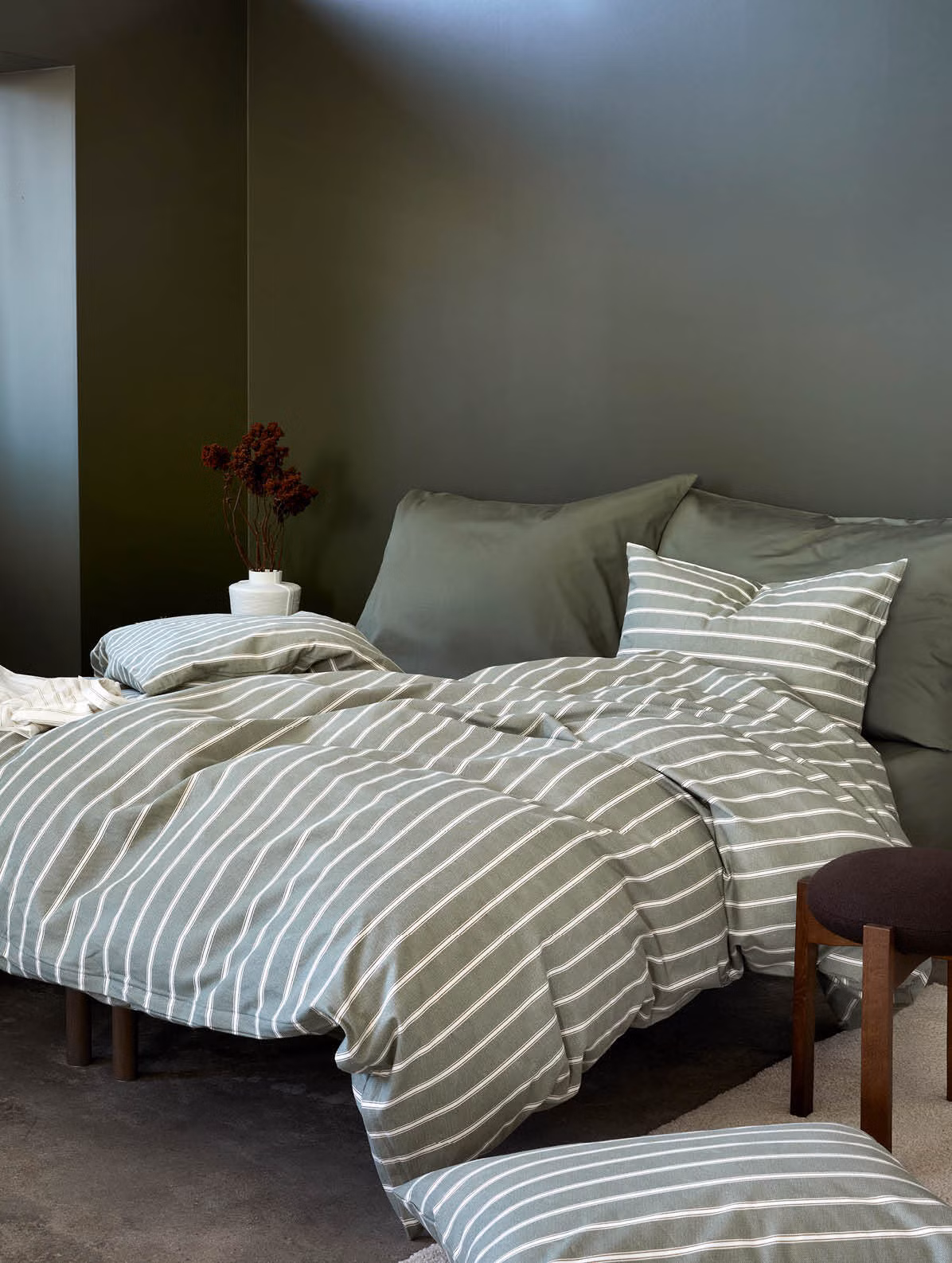 Henning påslakanset dämpad grön