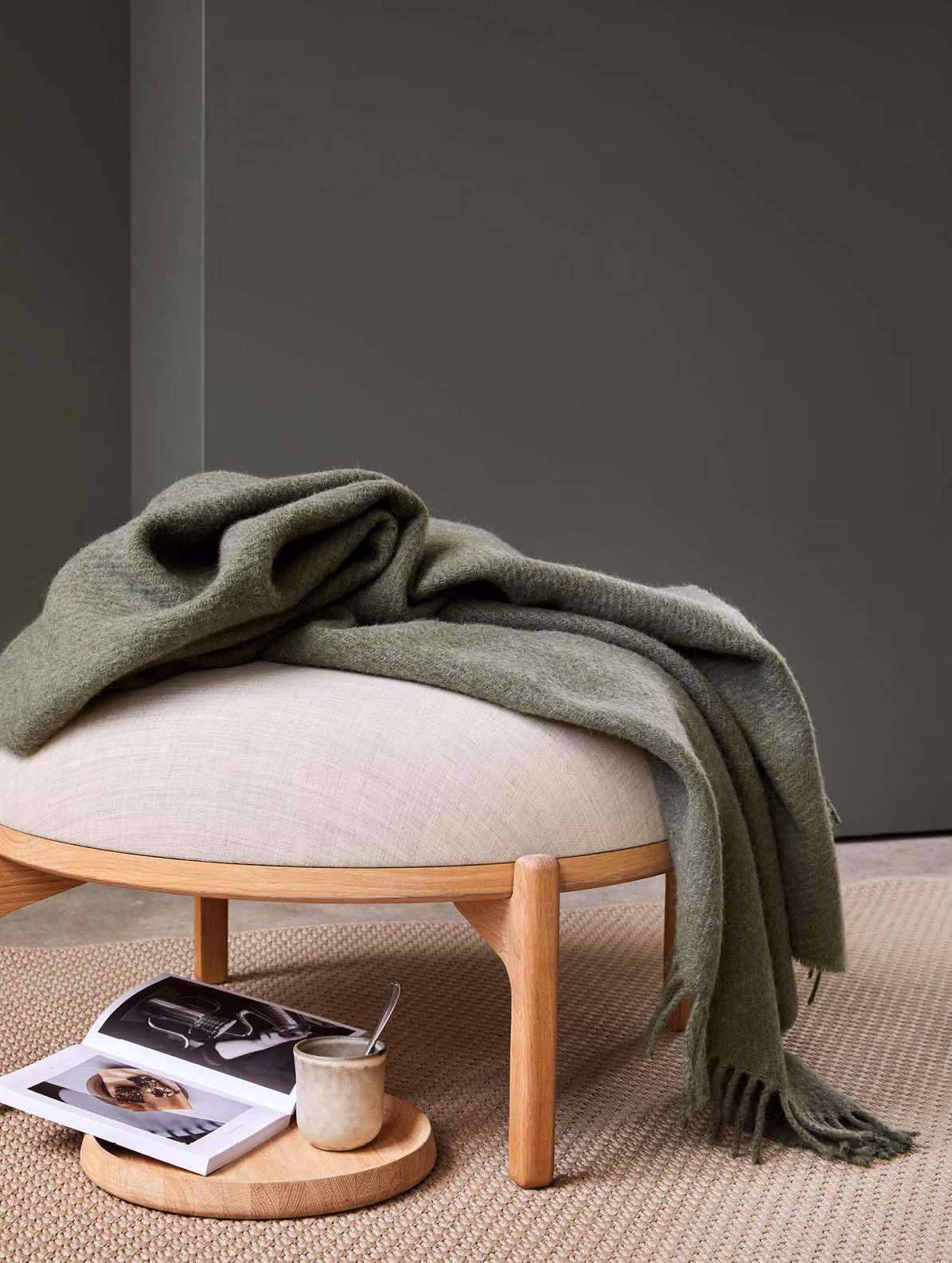 Falketind ullpläd grön