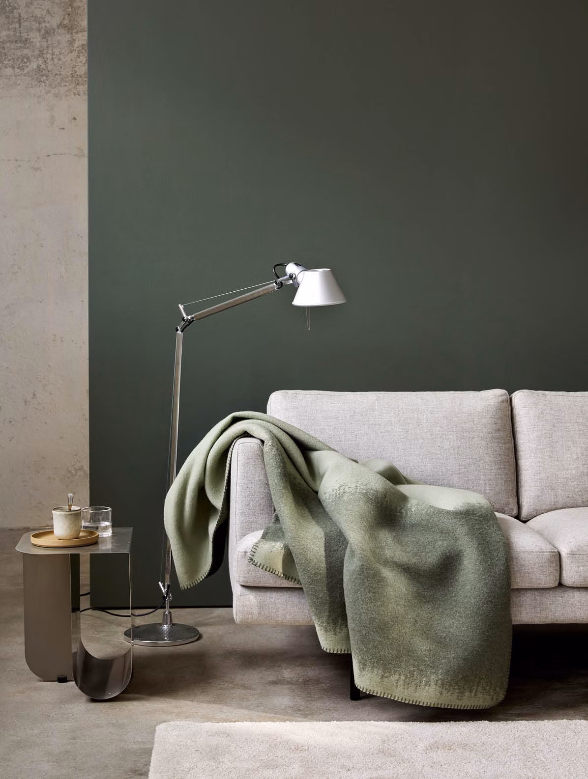 Matterhorn ullpläid grön