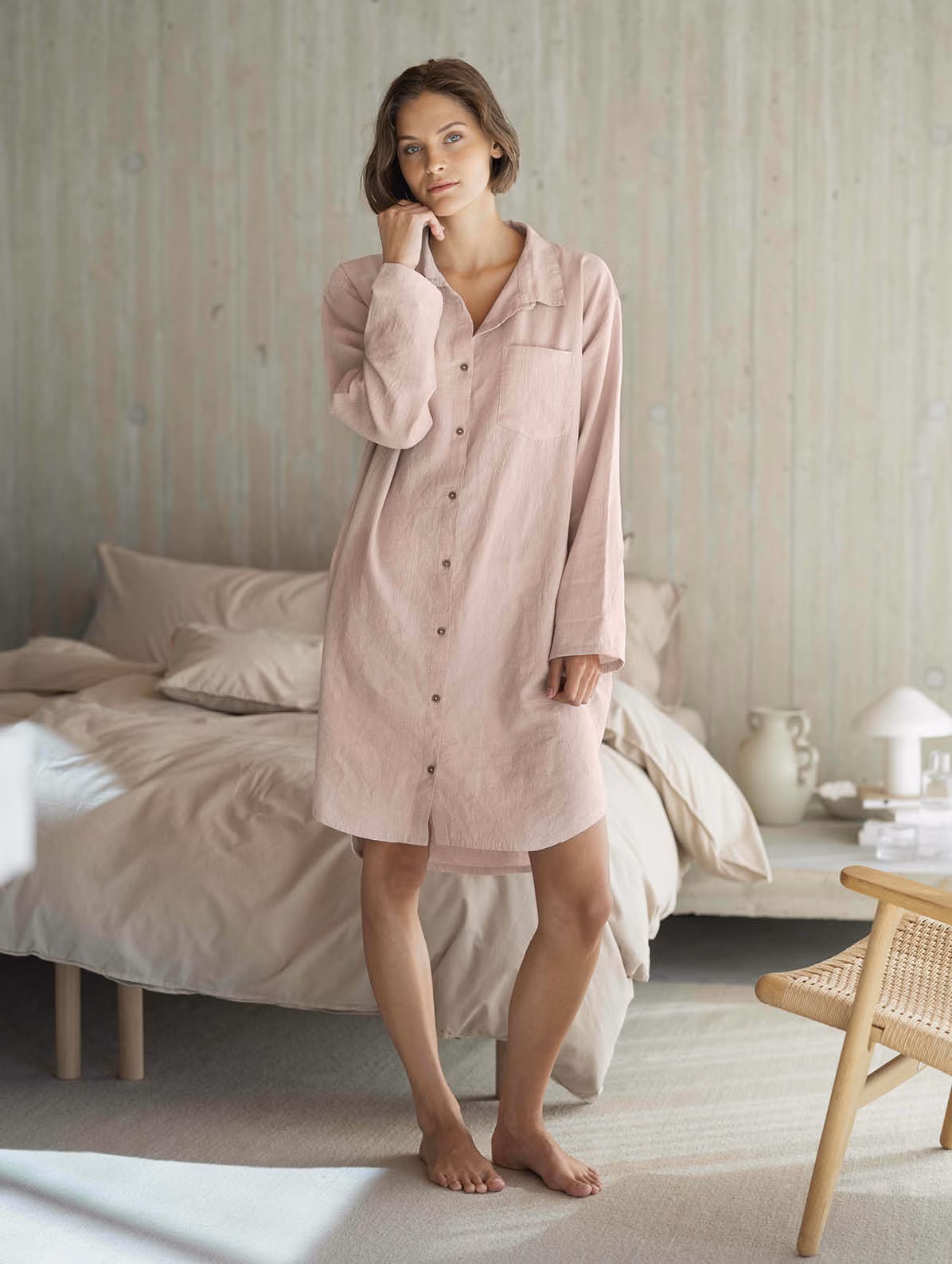 Hydra nattskjorta rosa