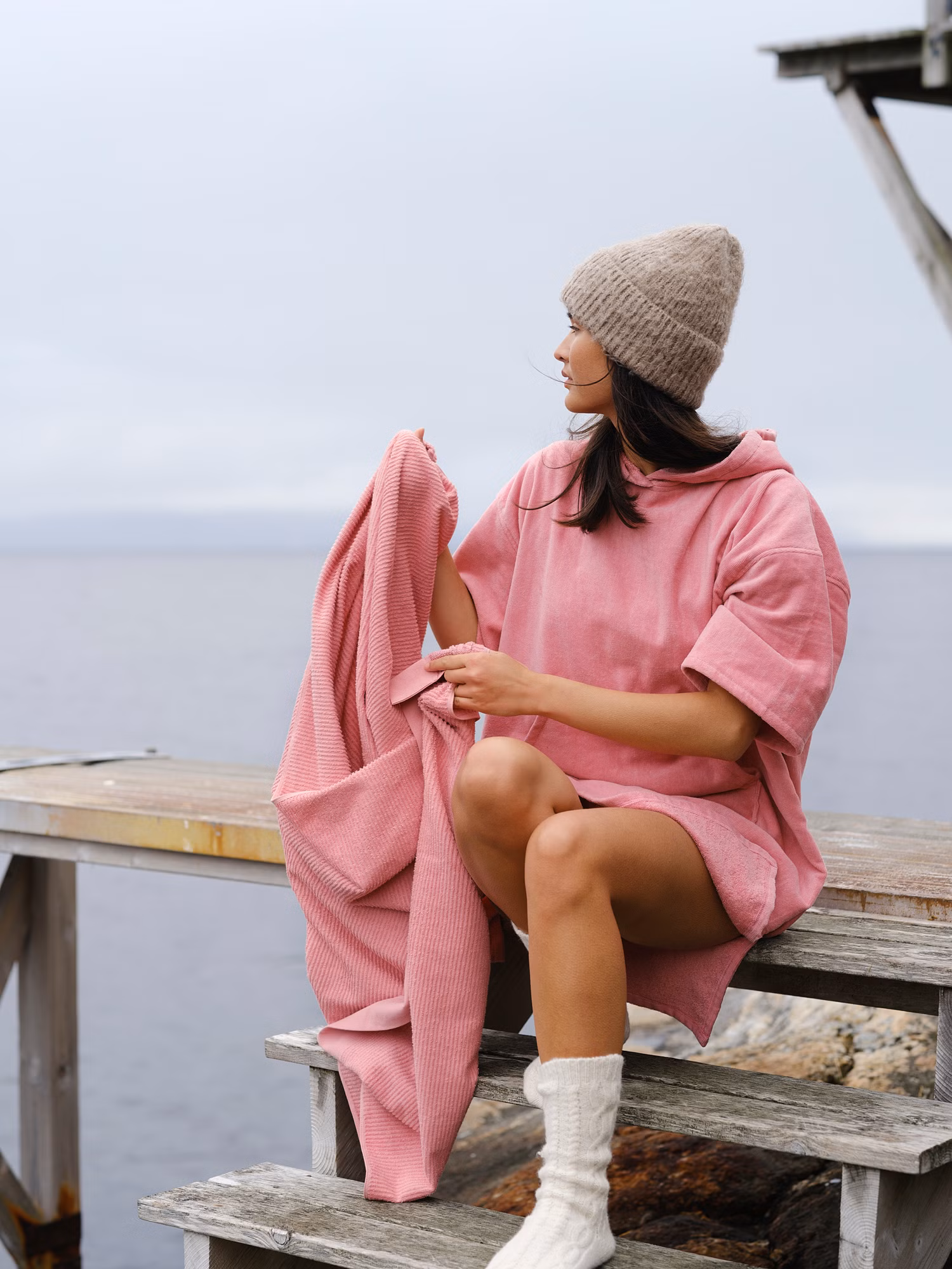 Chill badponcho rosa
