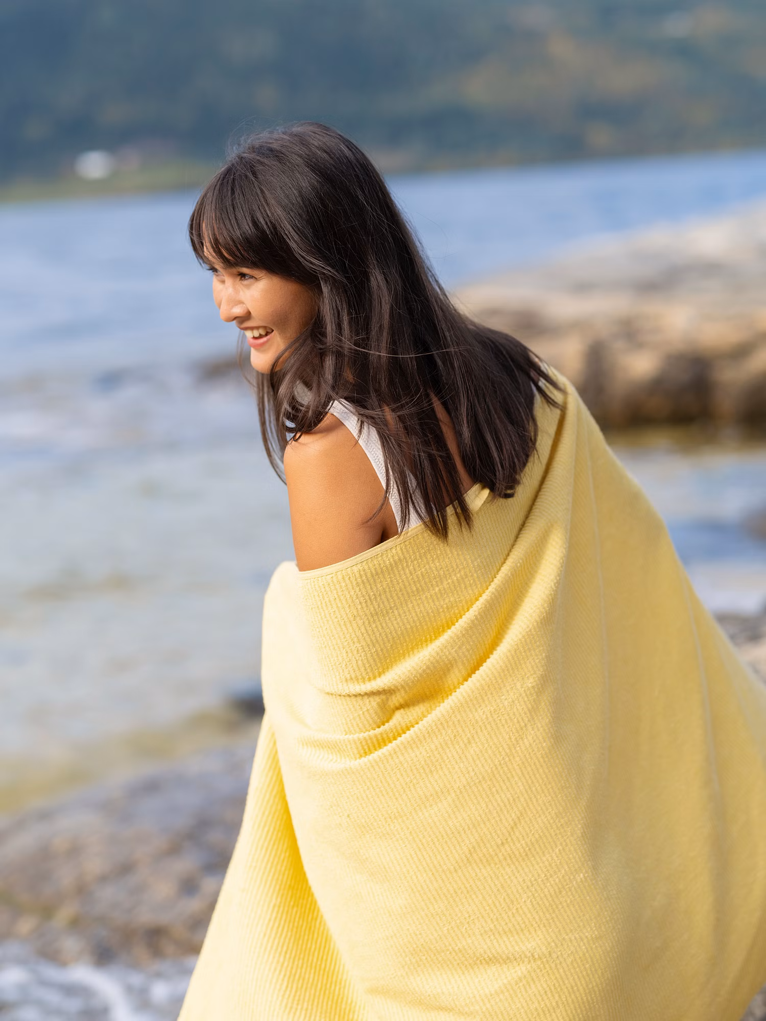 Breeze badhandduk gul