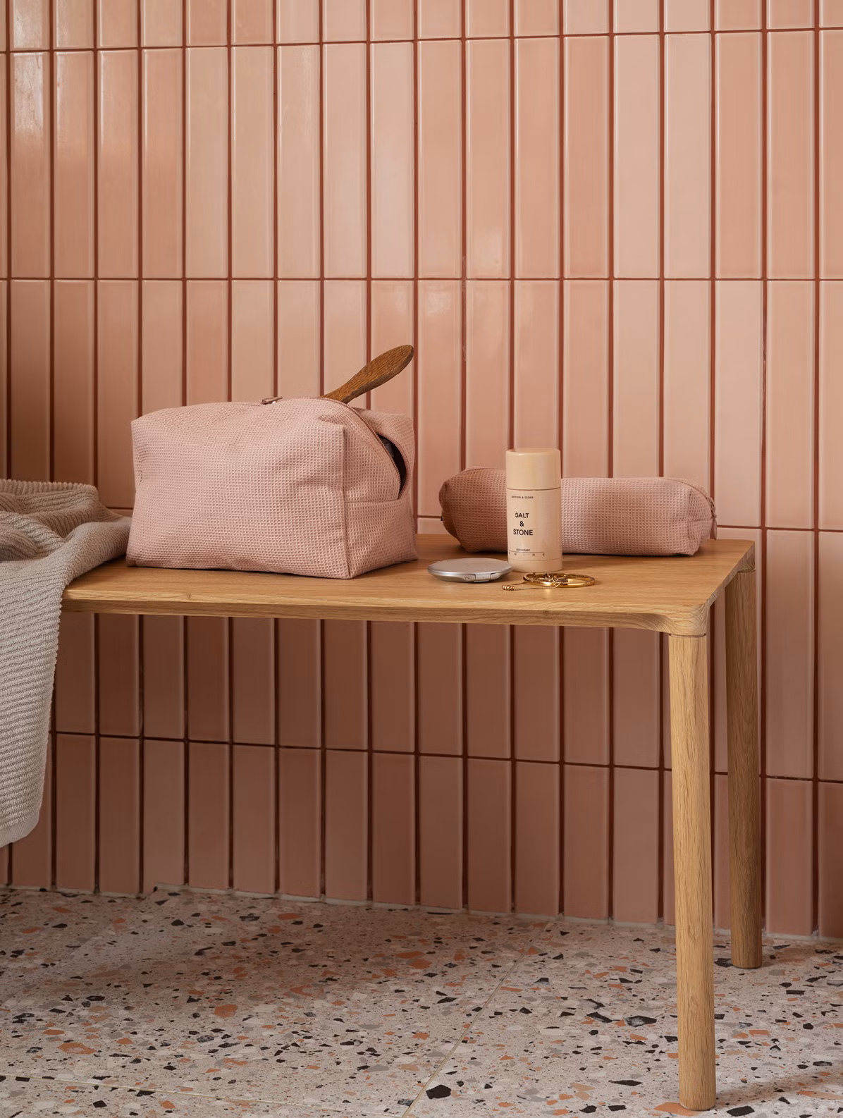 Zena necessär varm rosa